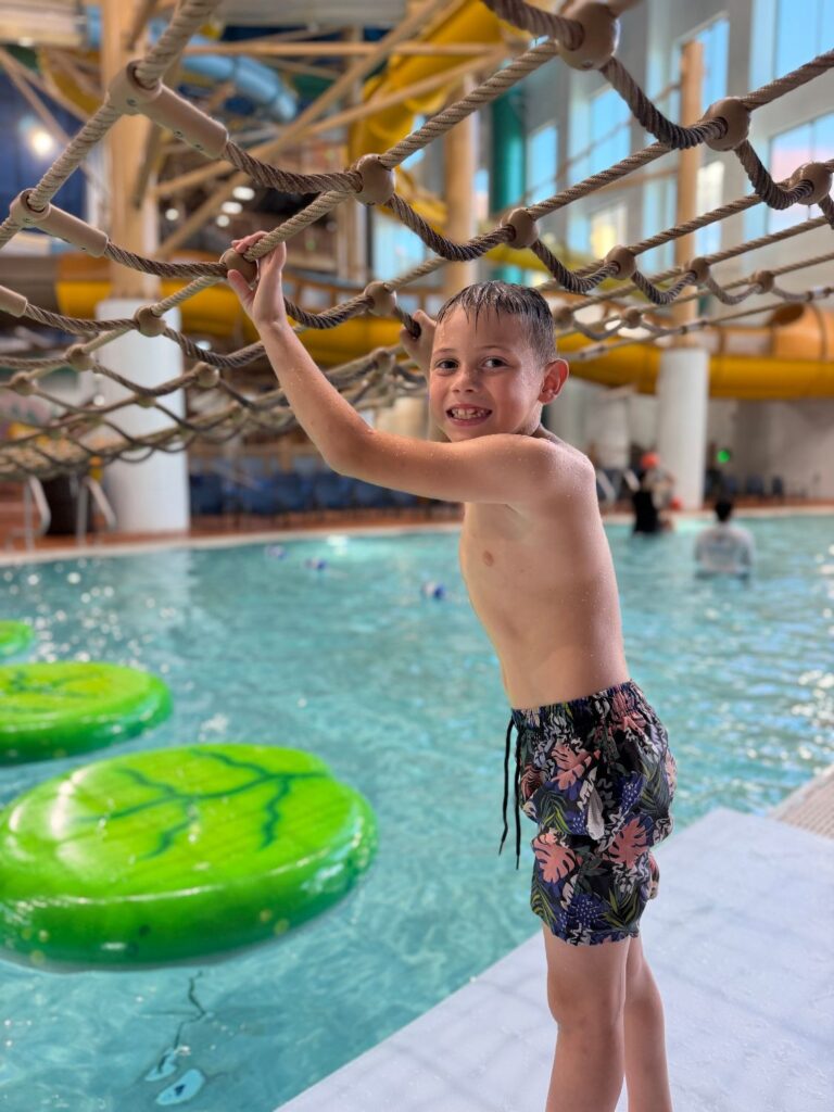 All-in-one family resort water park with attractions for both little kids and older children